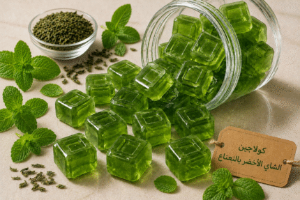 كولاجين الشاي الأخضر بالنعناع
