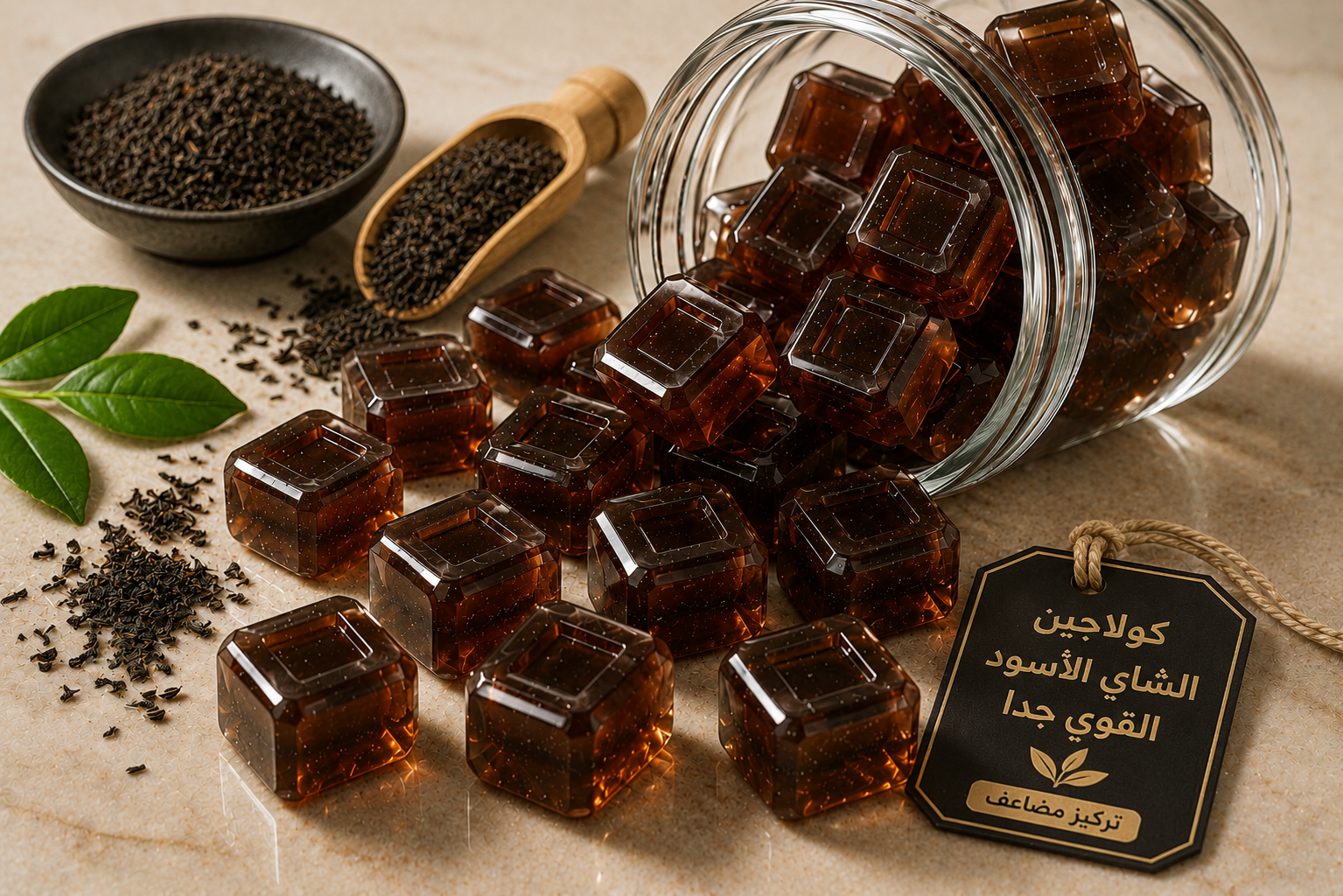 الشاي الأسود القوي جدا