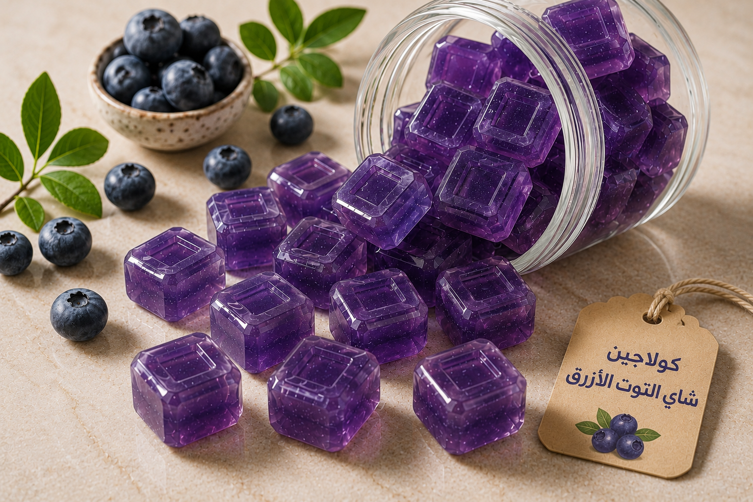 شاي التوت الأزرق