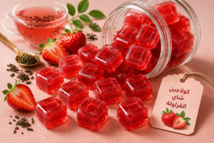 كولاجين شاي الفراولة