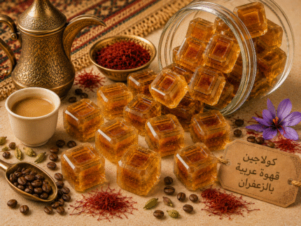 كولاجين قهوة عربية بالزعفران