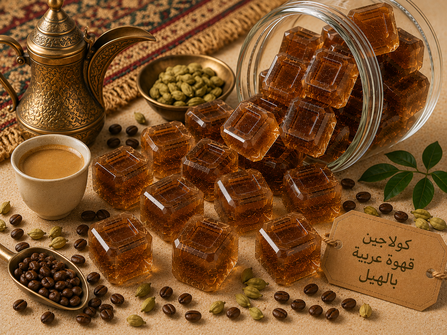 كولاجين القهوة العربية بالهيل_1